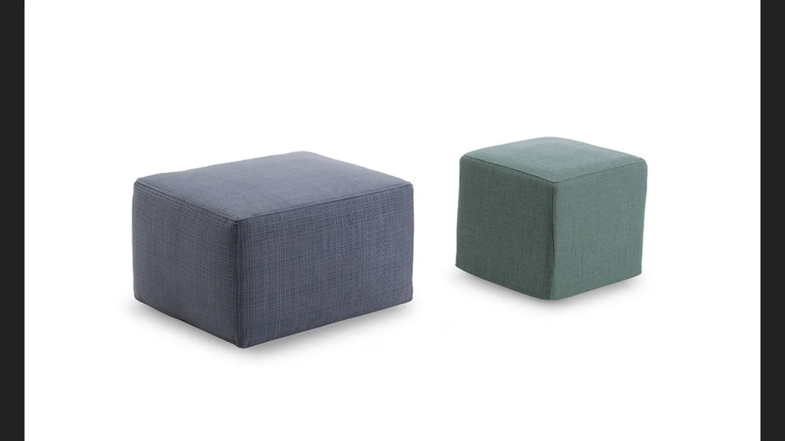 Pouf in tessuto disponibile in due dimensioni Procida di Rosini Night