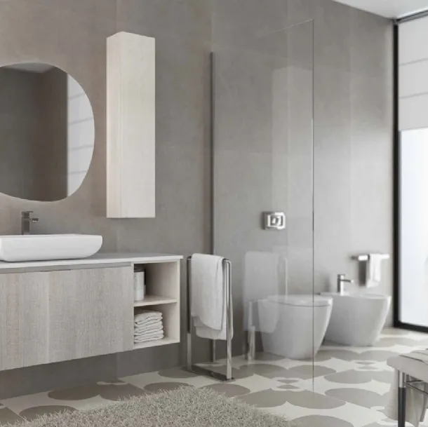 Mobile da bagno sospeso Newsmart NS27 di Artebaa