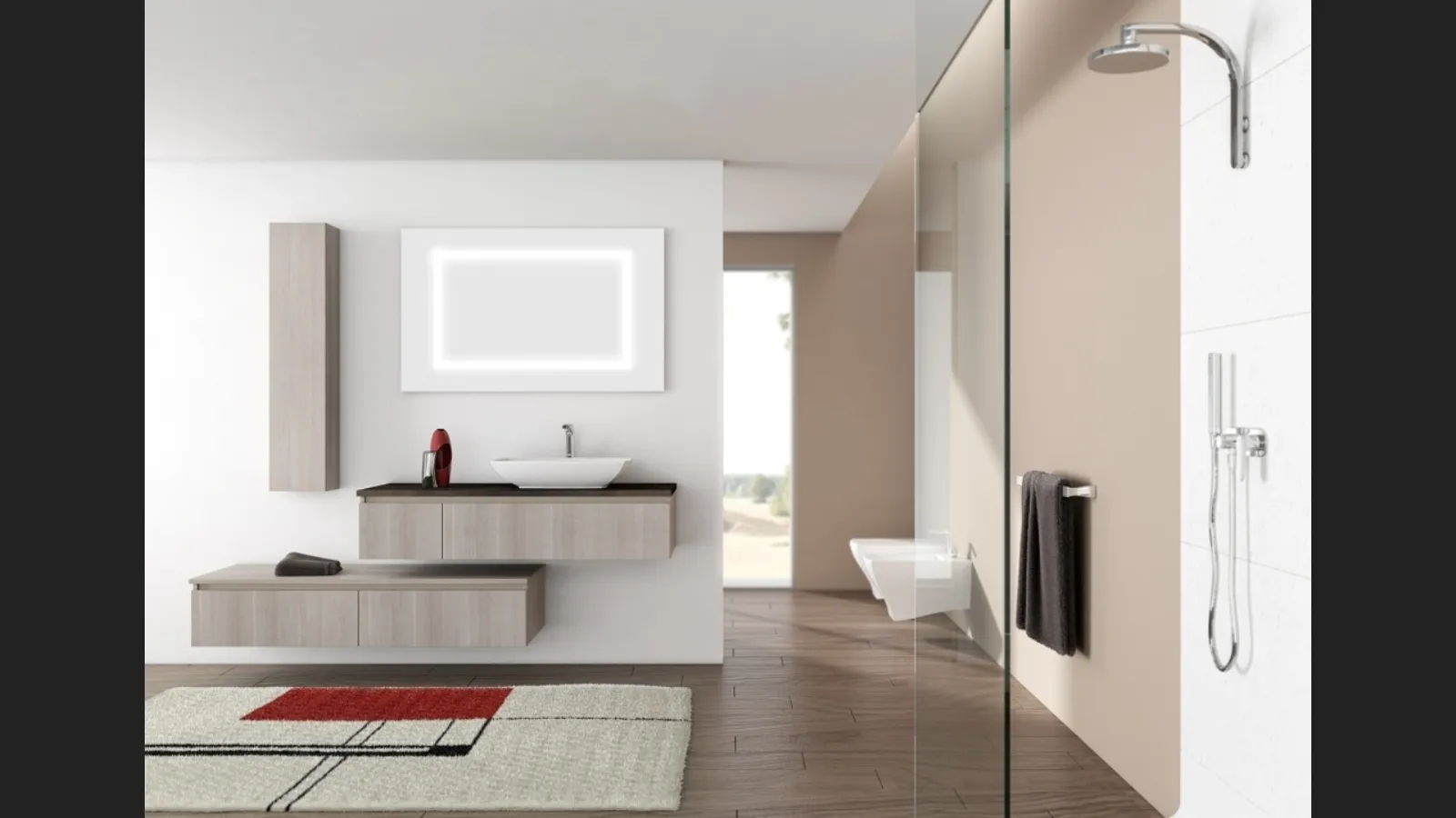 Mobile da Bagno sospeso Newsmart NS37 di Arteba