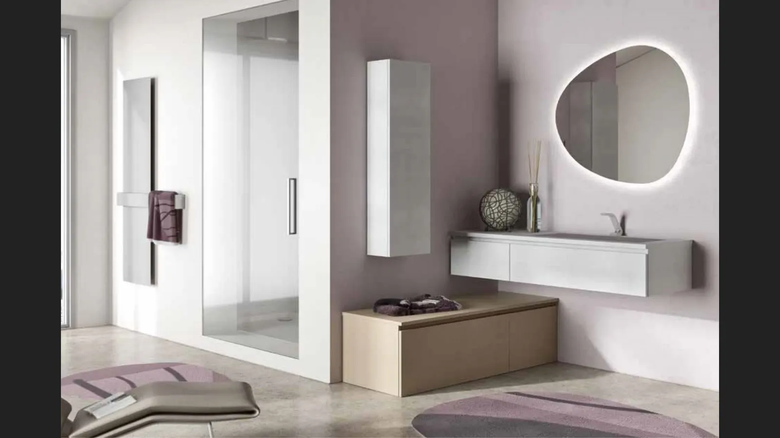 Mobile da Bagno sospeso Newsmart NS38 di Arteba