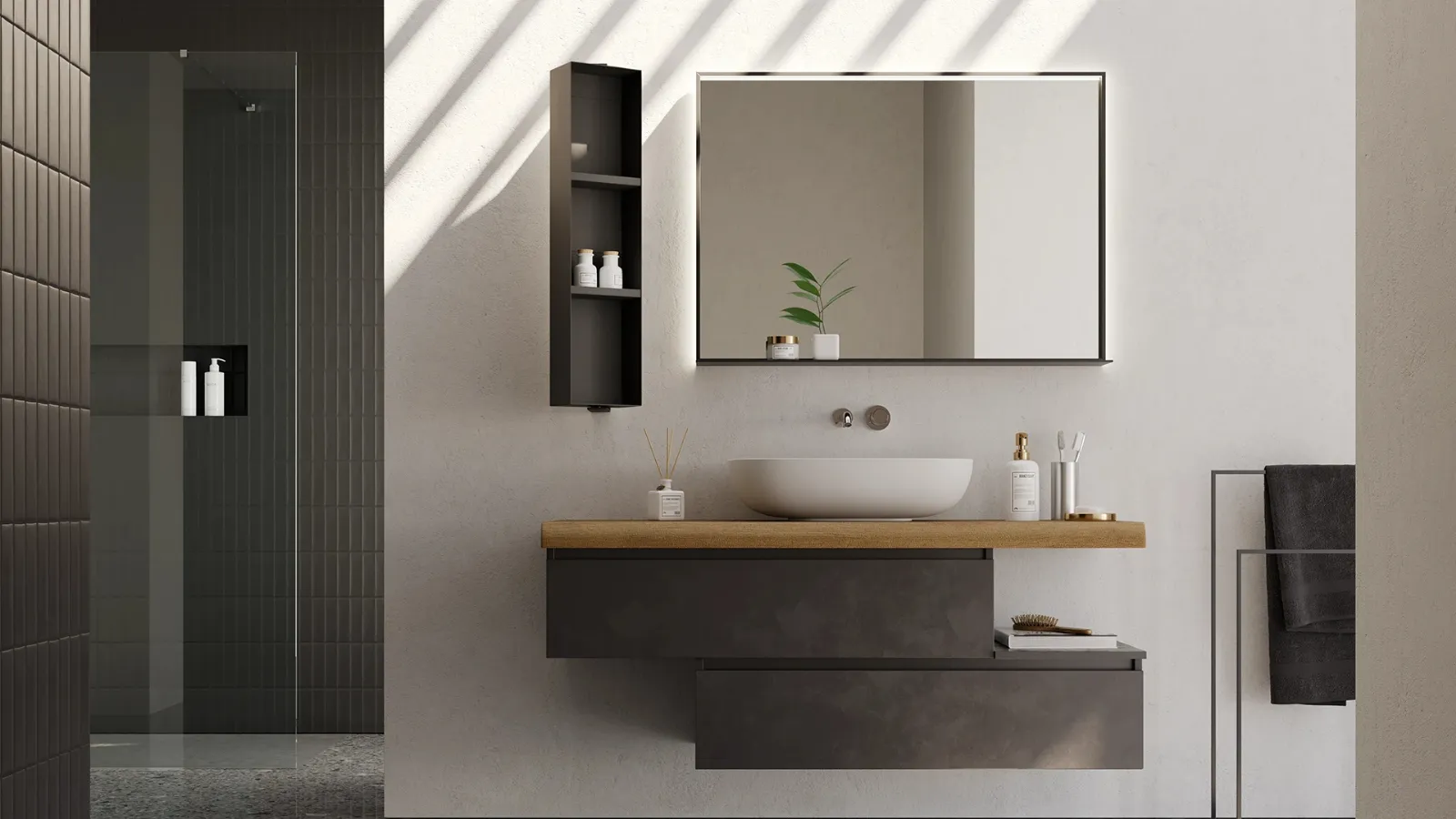 Mobile da Bagno sospeso Newsmart NS10 di Arteba