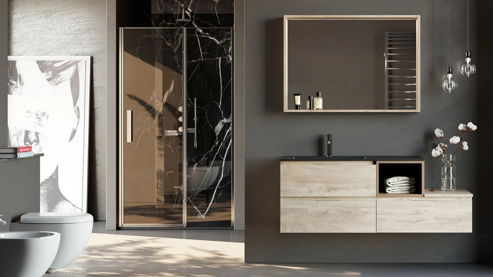 Mobile da Bagno sospeso Newsmart NS19 di Arteba