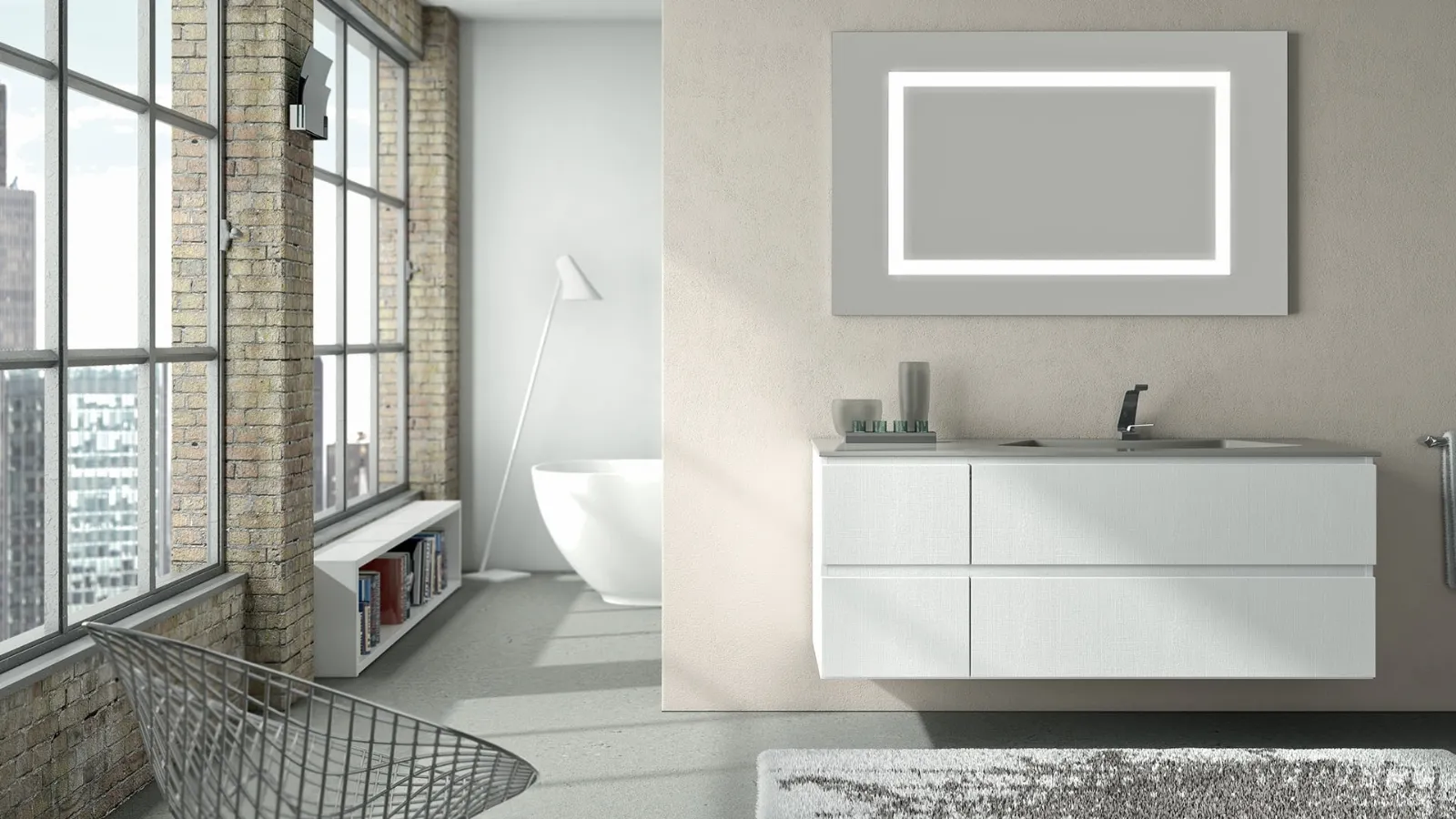 Mobile da Bagno sospeso Newsmart NS40 di Arteba