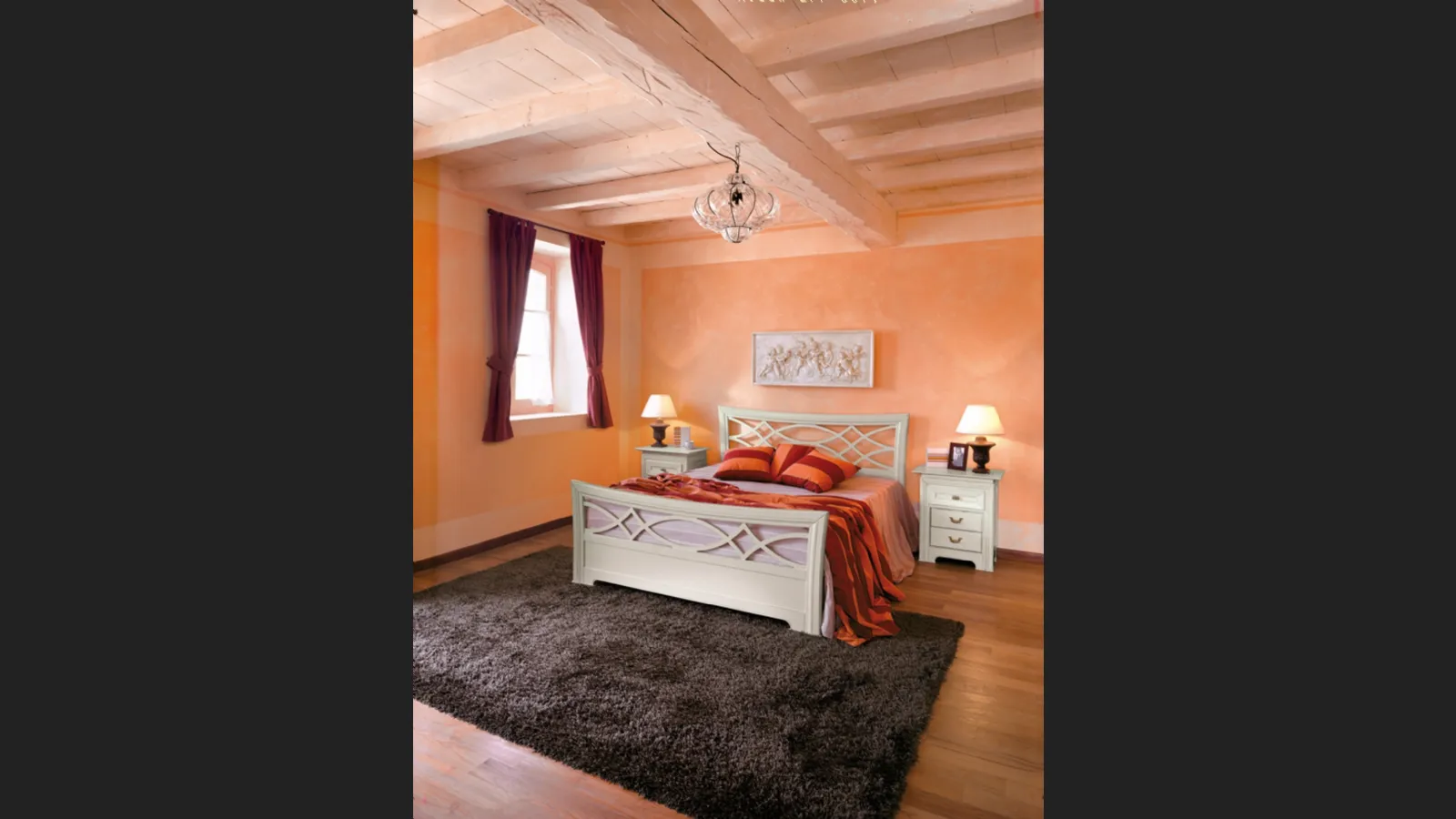 Letto in legno laccato opaco Natalia di Tonin Casa