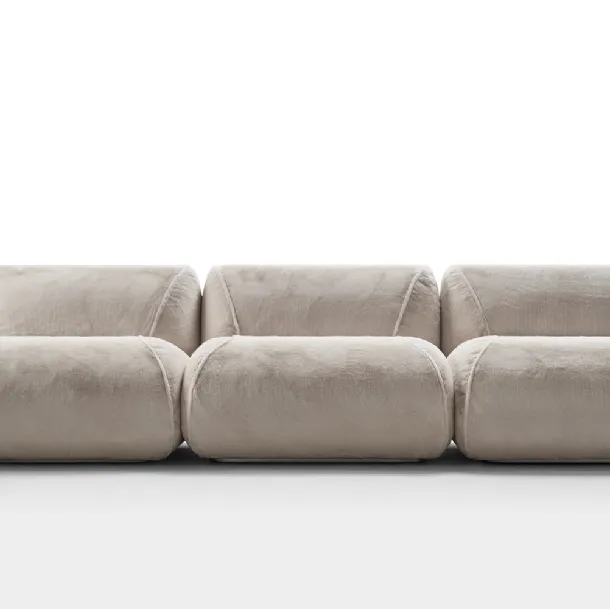 Divano lineare in tessuto Up Sofa di Rosini Divani