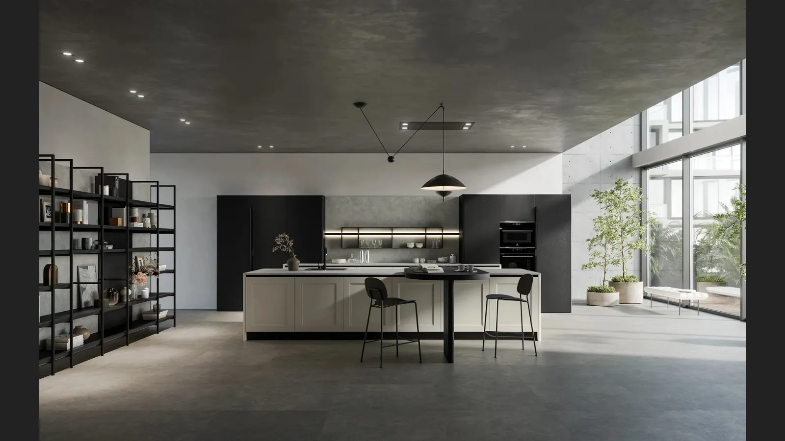 Cucina Moderna con isola Meg 01 di Arredo3